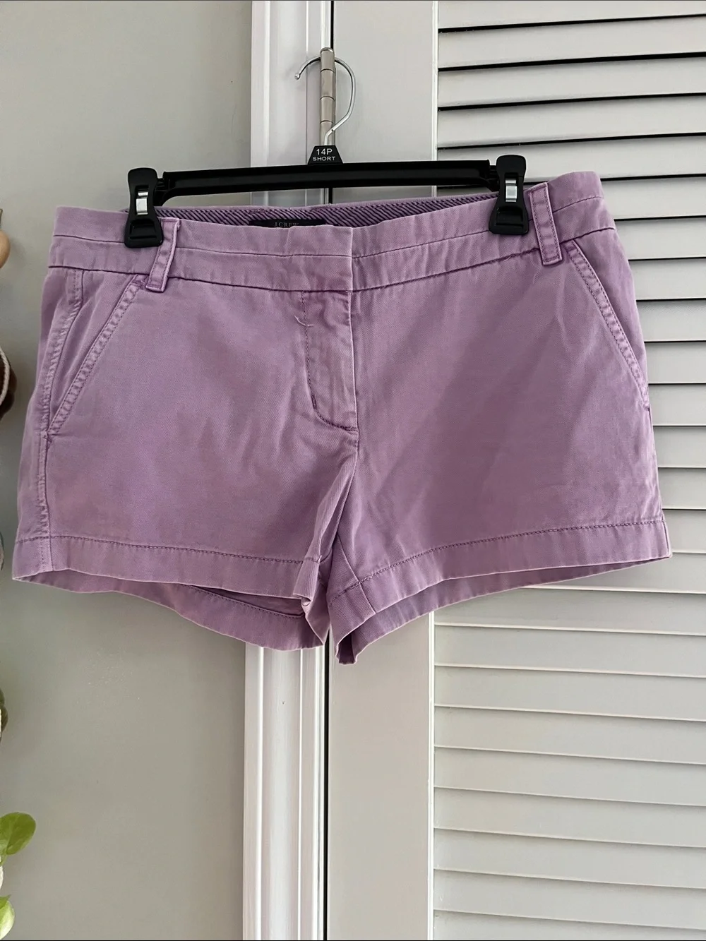 J. Crew Lilac Chino Shorts
